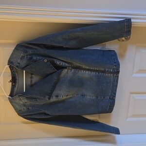 NWT DG2 Diane Gilman denim motor jacket